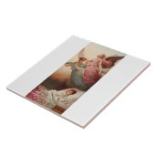 Bewaker engelen met kind tegeltje (Zijkant)