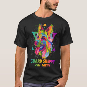 Bewaker Sheppy op Dienst  Duitse Herdershond Humor T-shirt