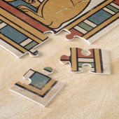 Bewaker van Bubastis: Godin Bastet en Katten Legpuzzel (Zijkant)