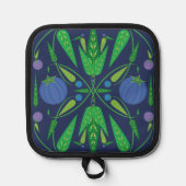 Bewaker van de Blueberries Pot Holder Pannenlap (Voorkant)