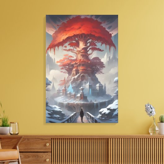 Bewaker van de Kasteelboom Canvas Afdruk (Insitu (Woonkamer))