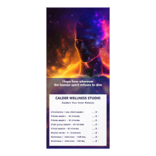 Bewaker van de Vrede   Lichtend Menselijk Wezen Reclamekaart