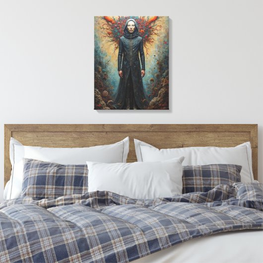 Bewaker van het Phoenix Realm Canvas Afdruk (Insitu (Slaapkamer))