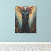 Bewaker van het Phoenix Realm Canvas Afdruk (Insitu (Houten vloer))