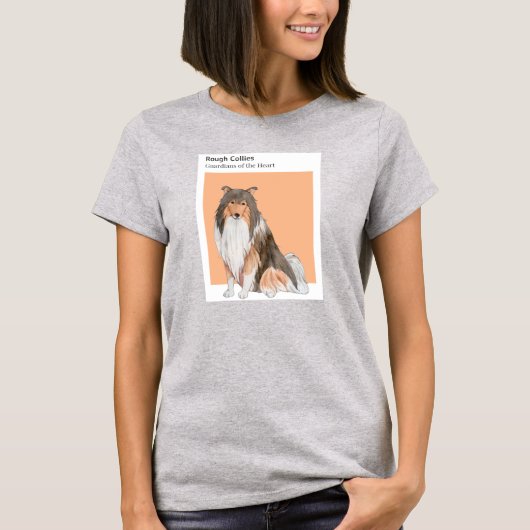 Bewakers van de Heart Rough Collies T-shirt (Voorkant)