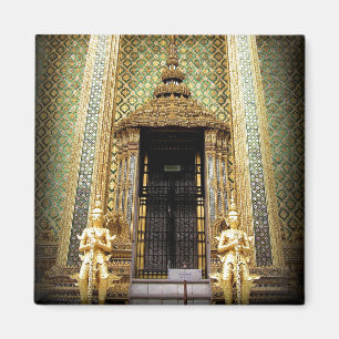 Bewakers van het Golden Palace Thail Photo Magnet Magneet