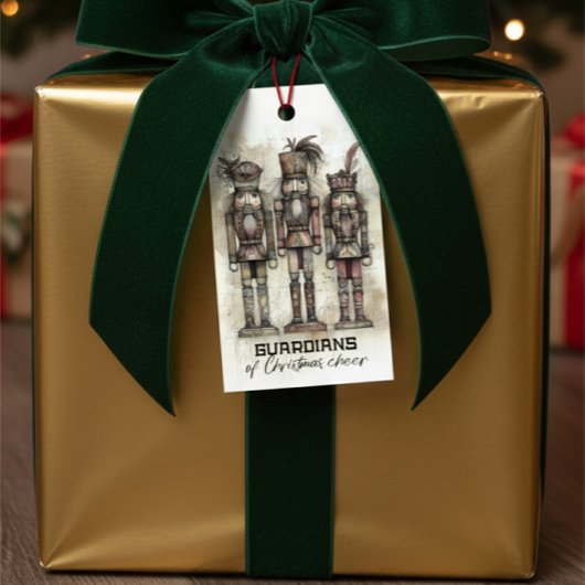 Bewakers van Kerstmis Nutcracker Cadeaubijschrift Cadeaulabel