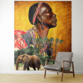 Bewaking van het dierKoninkrijk Wandkleed (In situ)