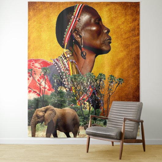 Bewaking van het dierKoninkrijk Wandkleed (In situ)