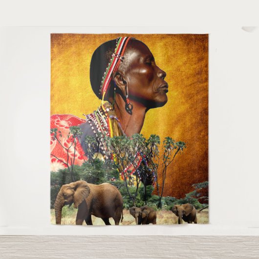 Bewaking van het dierKoninkrijk Wandkleed (Voorkant)