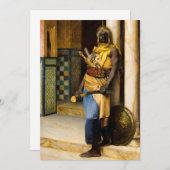 Bewaking van het paleis door Ludwig Deutsch Bedankkaart (Voorkant / Achterkant)