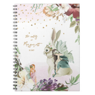 Bewapende illustratie van het woud Lovely Fairy Gi Notitieboek