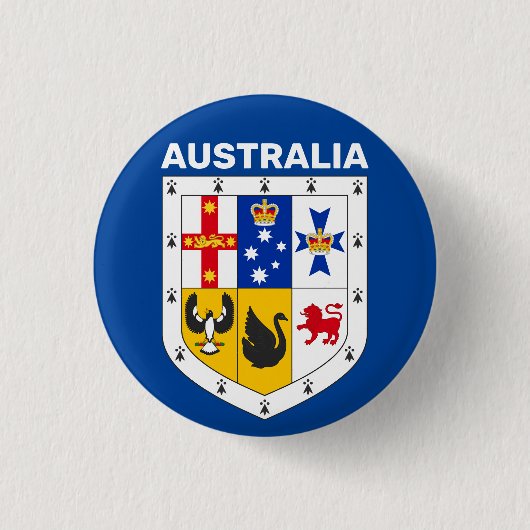 Bewapening van Australië Ronde Button 3,2 Cm (Voorkant)