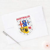 Bewapening van Australië Ronde Sticker (Envelop)
