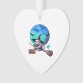 Beware Cute Witch Sloth Flying on Broom Halloween  (devant)