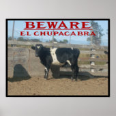 Beware El Chupacabra Poster (Voorkant)