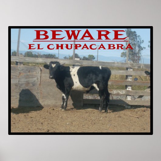 Beware El Chupacabra Poster (Voorkant)