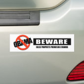 BEWARE - FALSE PROFETS BUMPERSTICKER (Op auto)