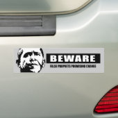 BEWARE - FALSE PROFETS BUMPERSTICKER (Op auto)