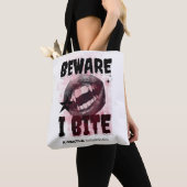 BEWARE I BITE - Grunge Vampire Aesthetic Y2K Goth Draagtas (Dichtbij)