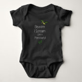 Beware I Scream Like a Pterodactyl,Funny infant  Romper (Voorkant)