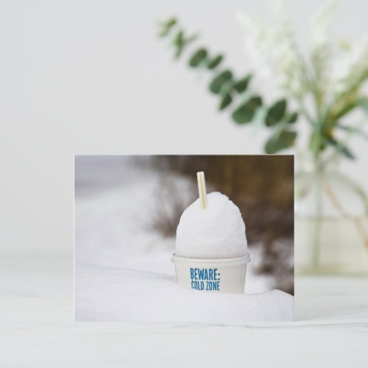 BEWARE: KOUDE ZONE BRIEFKAART (Staand voorkant)