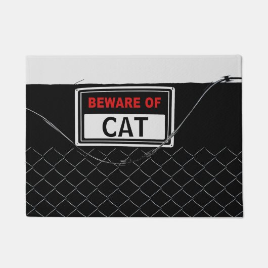 "BEWARE OF" Cool Fun Unique Deurmat (Voorkant)