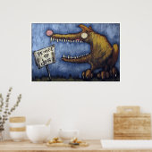 "BEWARE OF DOG #1" POSTER (Keuken)