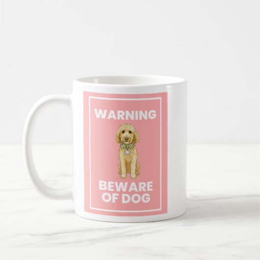 Beware of Doodle Dog Comic Mug (Gauche)