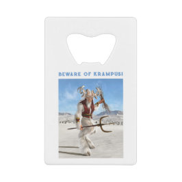 Beware of Krampus! Kredietkaart Flessenopener