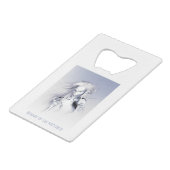 Beware of the Frostbite. Ice vampire Kredietkaart Flessenopener (Achterkant Gekanteld)