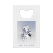 Beware of the Frostbite. Ice vampire Kredietkaart Flessenopener (Achterkant)