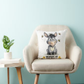 Beware Of The Mule Funny Donkey Warning Design Kussen (Stoel)