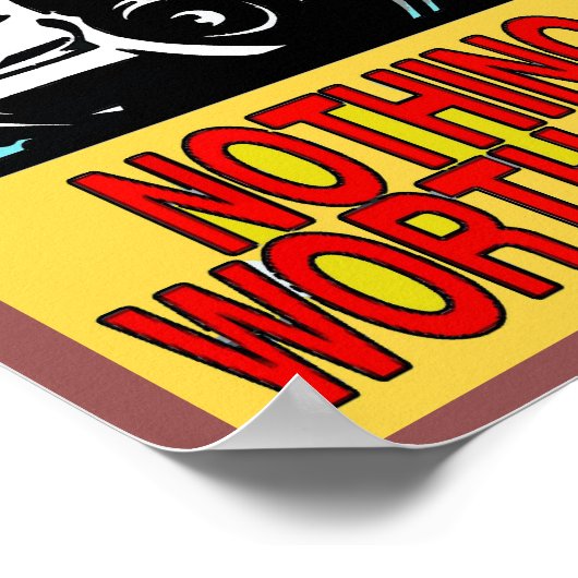 BEWARE, PISTOOL EIGENAAR SIGN, voeg tekst toe Poster (Hoek)