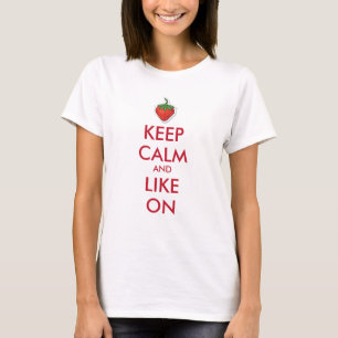 BEWAREN CALM EN SOORTGELIJKE STRAWBERRY T-SHIRT