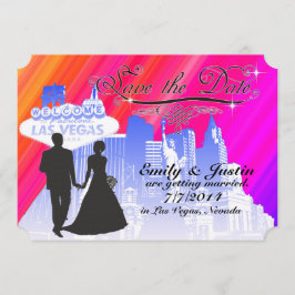 BEWAREN DE DATUURKAARTEN MET UITZICHT VAN LAS VEGA SAVE THE DATE