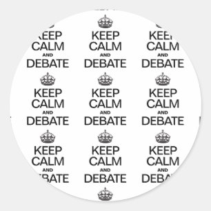 BEWAREN EN DEBAT RONDE STICKER