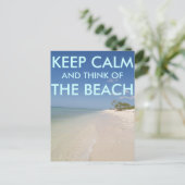 BEWAREN EN DENKEN VAN HET BEACH BRIEFKAART (Staand voorkant)
