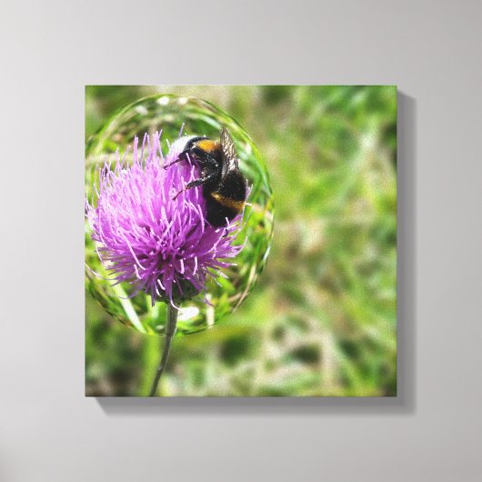 Bewaren in bubbel canvas afdruk (Voorkant)