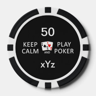 BEWAREN VAN aangepaste CALM- EN SPEELPOKERchips Pokerchips
