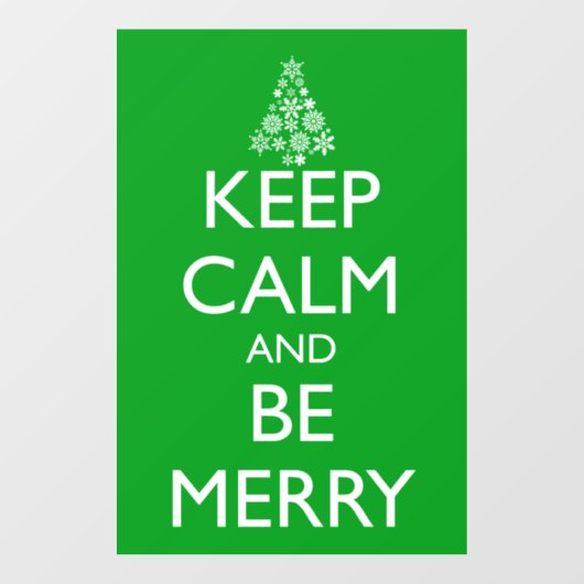 BEWAREN VAN CALM EN MERRY RAAMSTICKER (Vel)