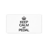 BEWAREN VAN CALM EN PEDAL ETIKET (Voorkant)