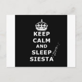 BEWAREN VAN CALM EN SLAAPSIESTA BRIEFKAART (Voorkant)