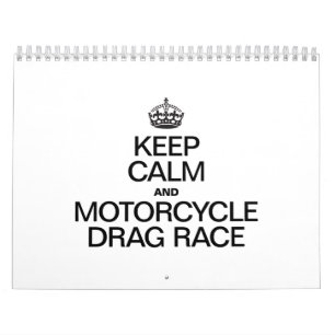 BEWAREN VAN DE KALK- EN MOTORCYCLUSDRAGSRACE KALENDER