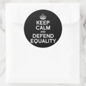 BEWAREN VAN DE KALK EN VERDEDIGEN VAN DE GELIJKHEI RONDE STICKER (Tas)