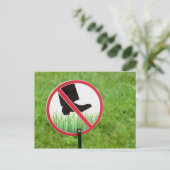 Bewaren van het grasbord briefkaart (Staand voorkant)