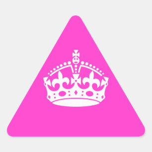 BEWAREN VAN HET KROEIENsymbool VAN DE KALP OP HERK Driehoek Sticker