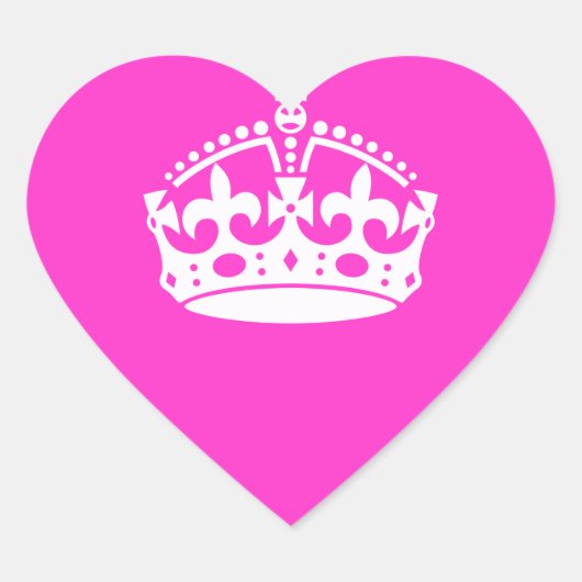 BEWAREN VAN HET KROEIENsymbool VAN DE KALP OP HERK Hart Sticker (Voorkant)