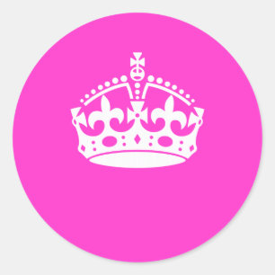 BEWAREN VAN HET KROEIENsymbool VAN DE KALP OP HERK Ronde Sticker