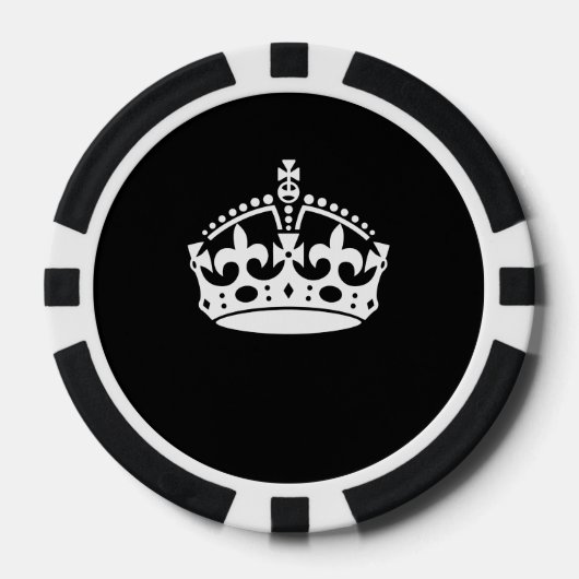 BEWAREN VAN HET KROEIENsymbool VAN DE KALP op Zwar Poker Chips (Voorkant)